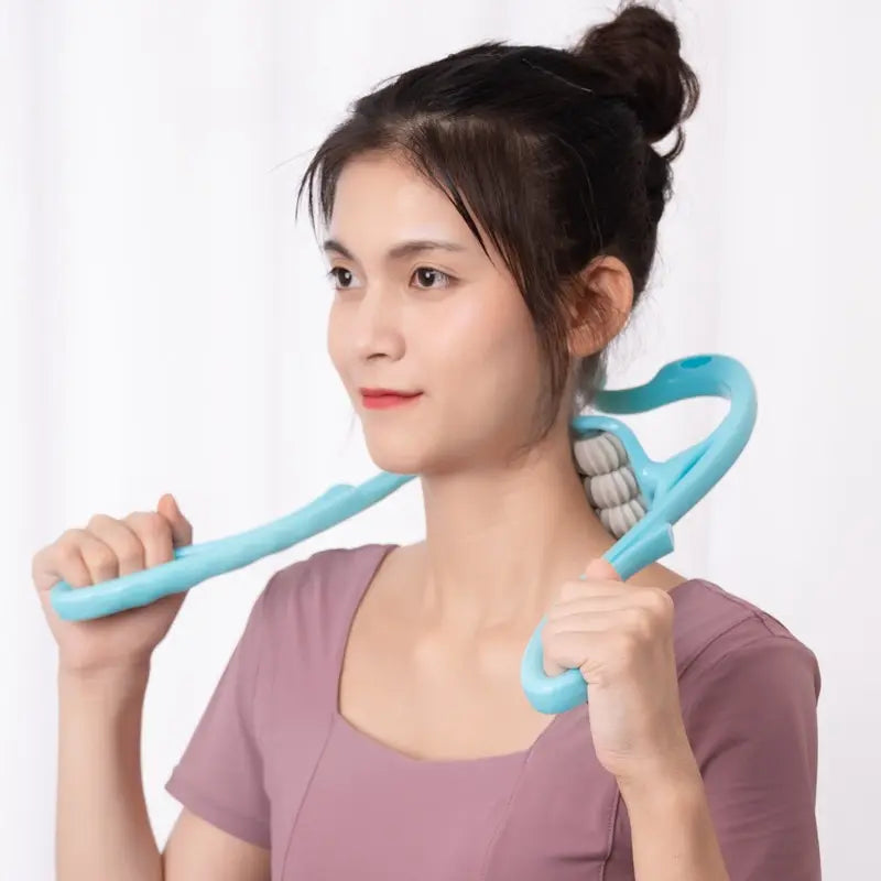 Six-Wheel Cervical Massager for Neck Relief